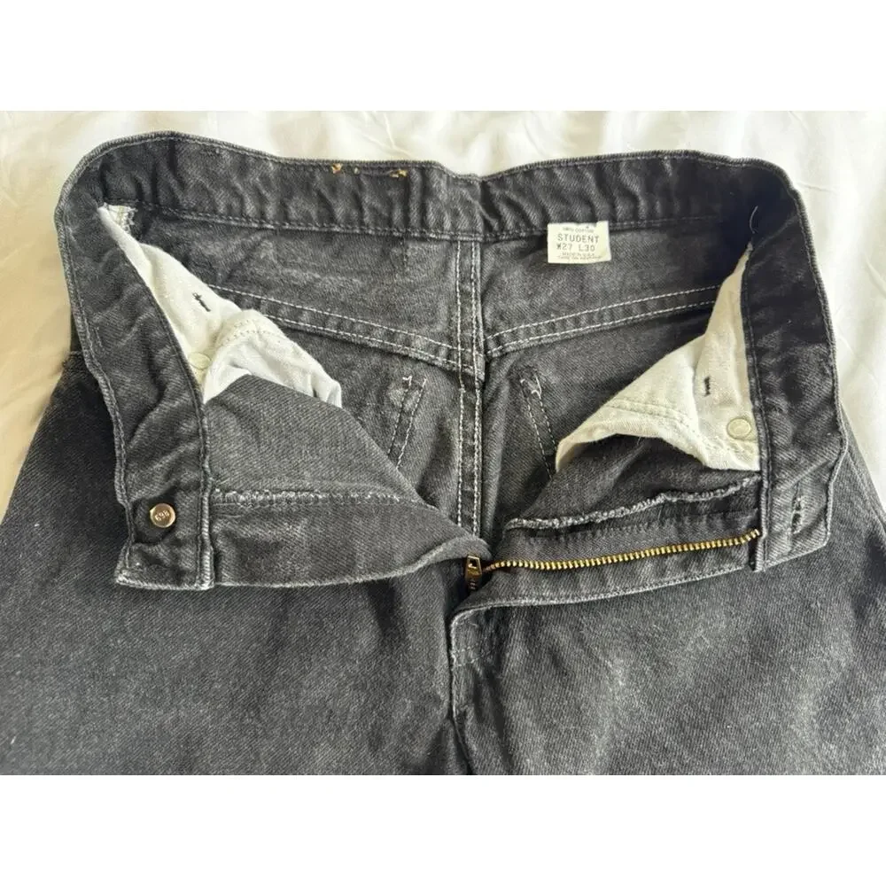 Vintage 90s Levi's 550 Student Jeans USA Black Denim 27x30 W27 L30